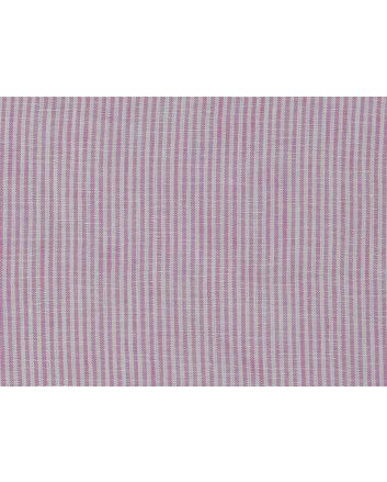 Quintin Narrow Stripes Irish Linen, Deep Pink