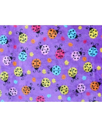 Rainbow Ladybird Cuddle Fleece, Purple