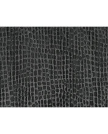 Reptile Spot Burnout Flock with Lurex Stripe, Graphite