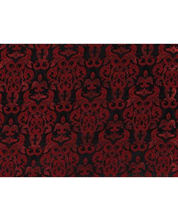 Royal Bloom Embroidered Look Jacquard, Red
