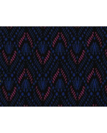 Royal Diamond Jacquard Knit, Blue