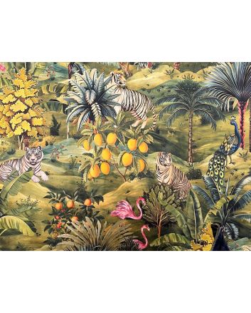 Royal Garden Printed Velvet