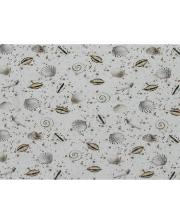 Sea Shell Swirl Cotton Jersey Print