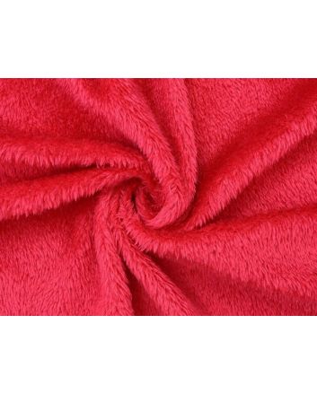 Single Sided Soft Cuddle Fur, Red