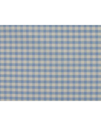 Smooth Touch Woven Polycotton Gingham, Sky