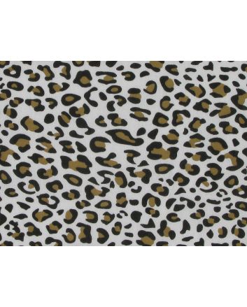Snow Leopard Polycotton Print