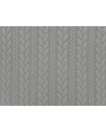 Soft Cable Knit Jersey, Silver