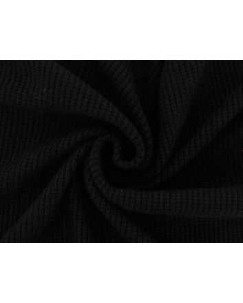 Soft Touch Waffle Knit, Black