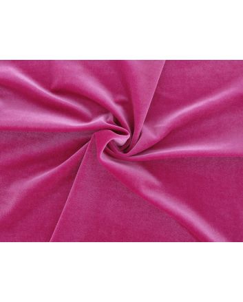 Spandex Plush Stretch Velour, Neon Pink