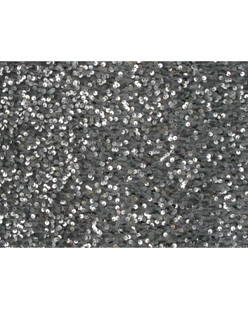 Spangle Sequin on Velour, Silver