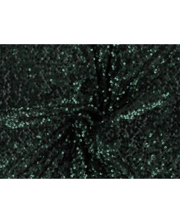 Spangle Sequin Stretch Mesh, Emerald