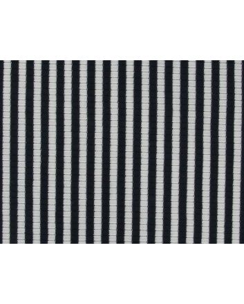 Stripe Ribbed Jersey, Black