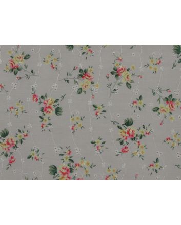 Summer Time Bouquets Printed Embroidered Anglaise, Taupe