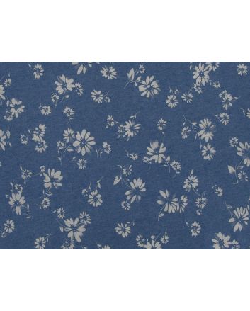 Sunflower Swirls Printed Chambray