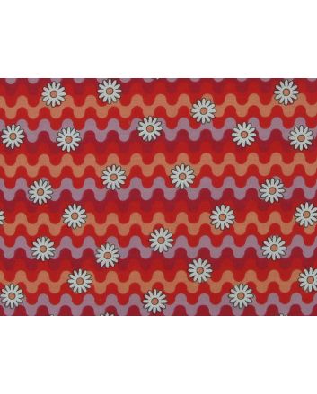 Sunny Bloom Polycotton Print, Pink
