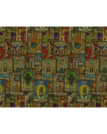 Tarot Cards Cotton Jersey Print