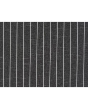 Thin Stripe Jacquard Curtain Fabric, Charcoal
