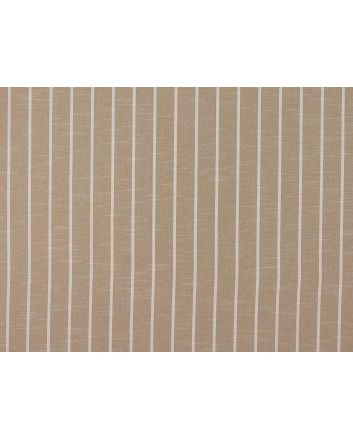 Thin Stripe Jacquard Curtain Fabric, Oatmeal