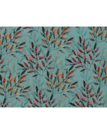 Thistle Bloom Cotton Lawn Print, Mint