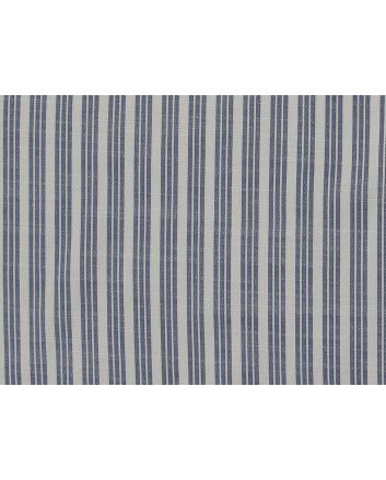 Triple Stripe Linen Look Polyviscose, Royal