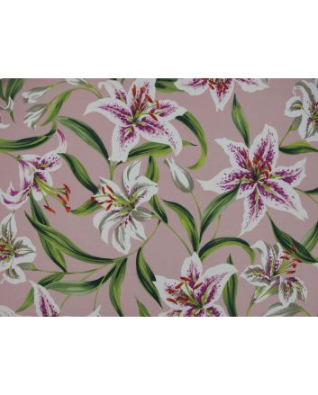 Tulip Garden Scuba Print, Pink