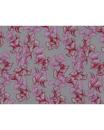 Tulip Petals Viscose Poplin Print, Mink