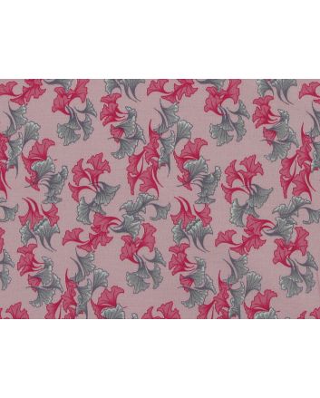 Tulip Petals Viscose Poplin Print, Pink
