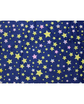 Twinkle Stars Sherpa Backed Snuggle, Blue