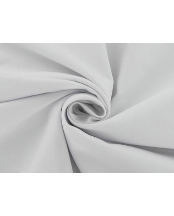 Viscose Blend Gaberdine Twill, White