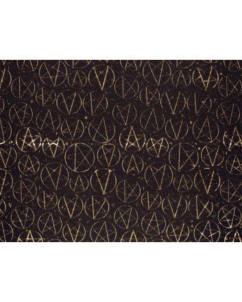 Wiccan Star Foil Print Jersey