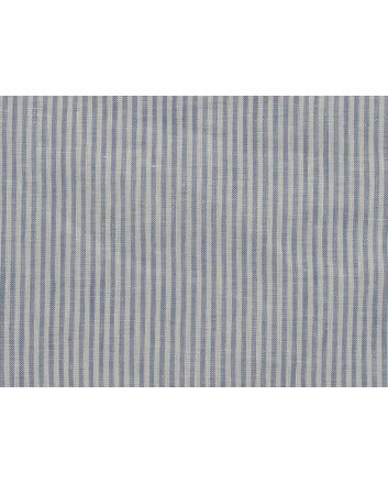 Wicklow Narrow Stripe Irish Linen, Light Blue