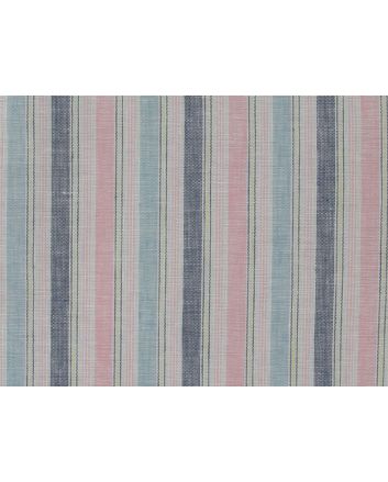 Wicklow Yarn Dyed Multi Stripe Irish Linen, Pink