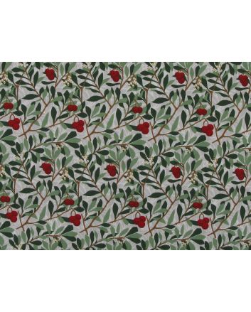 William Morris Arbutus Viscose Print, Cream