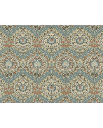 William Morris Eden Cotton Panama, Azure