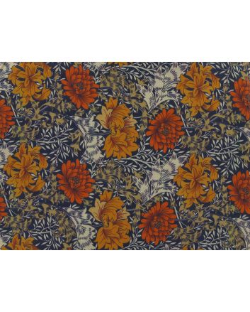 William Morris Floral Heath Cotton Lawn, Purple