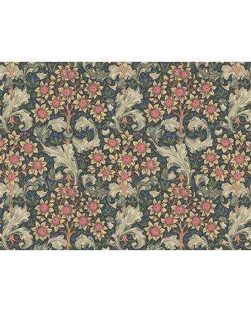 William Morris Orchid Cotton Panama, Nightshade