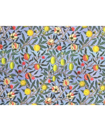 William Morris Pomegranate Cotton Percale Print, Blue