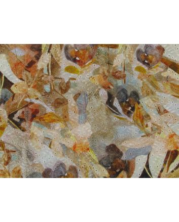 Willow Spring Printed Broderie Anglaise, Beige