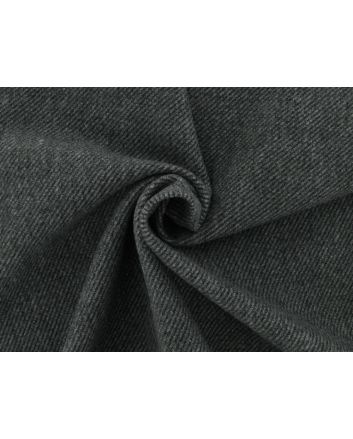 Wool Look Stripe Coating, Grey