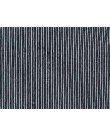 Yarn Dyed Stripe Denim, Dark Blue