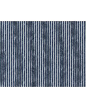 Yarn Dyed Stripe Denim, Mid Blue