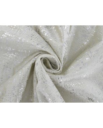 Zinc Luxe Foil Velvet, Ivory