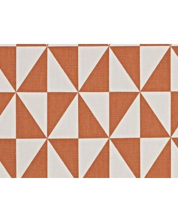 Zodiac Tint Cotton Curtain Fabric, Tangerine